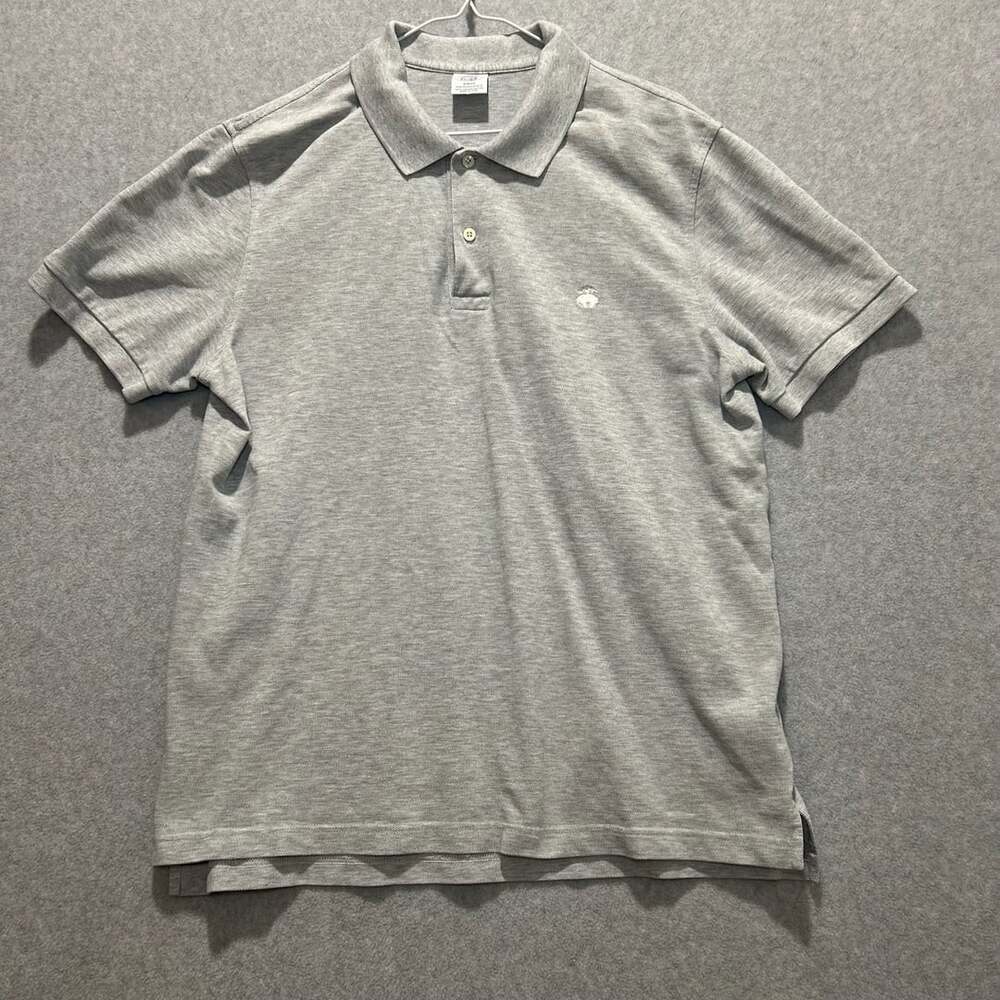 Brooks Brothers Men’s Gray Slim Fit Performance Polo Supima Cotton, Size XL